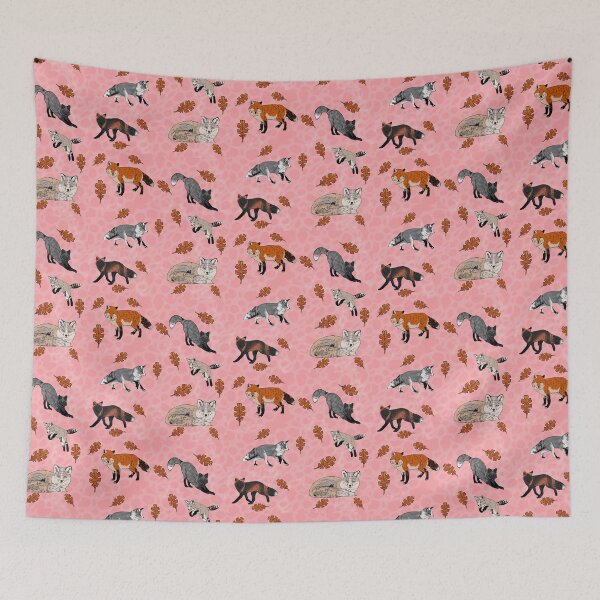Item preview, Red Foxes Morphs in Pink designed and sold by Ashley Gagnon.