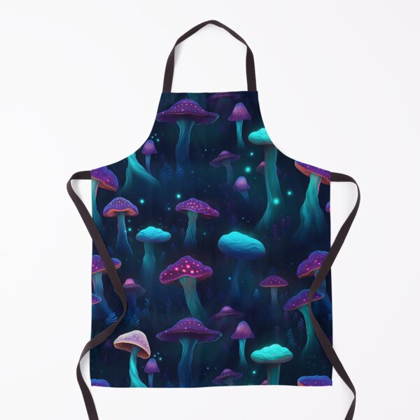 Item preview, Glowing Mushrooms Repeating Print designed and sold by Georgina Gibson.