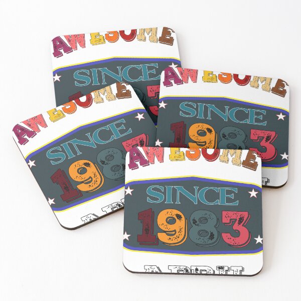 Item preview, Awesome Since April 1983 vintage 40th Birthday Gift designed and sold by moloudesign.