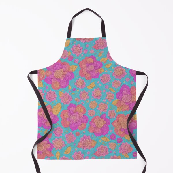 Item preview, Vibrant Pink Blossoms: Seamless Floral Pattern with Light Blue Background designed and sold by GrumpGoose.