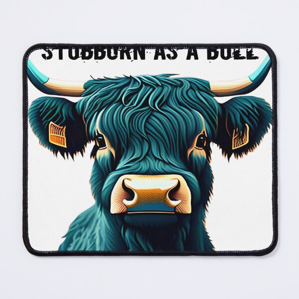 Item preview, stubborn as a bull decal designed and sold by Modefissi.