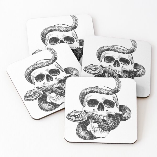 Item preview, Skull and rattle snake designed and sold by AlexBlackSea.