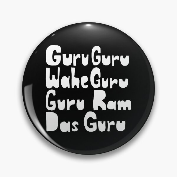 Item preview, Guru Guru Wahe Ram Das Mantra White designed and sold by wordznart.
