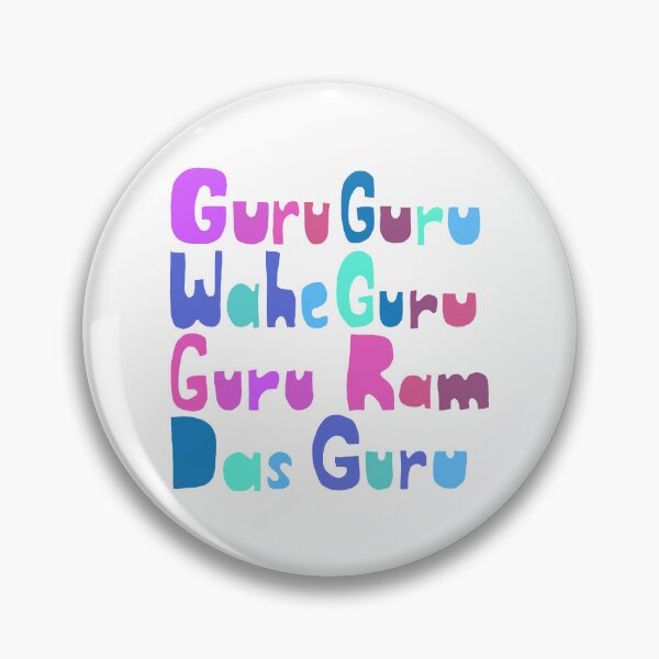 Item preview, Guru Guru Wahe Ram Das Mantra Bright designed and sold by wordznart.