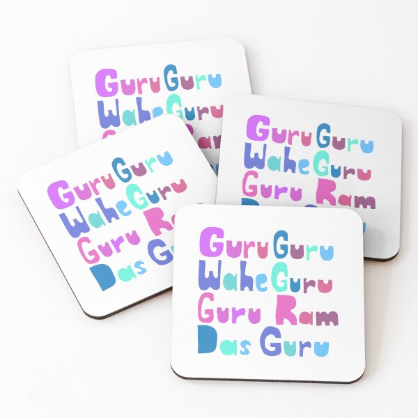 Item preview, Guru Guru Wahe Ram Das Mantra Bright designed and sold by wordznart.