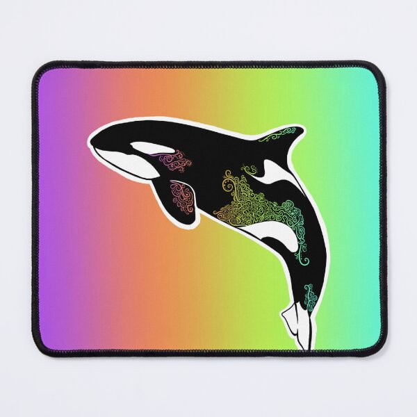 Item preview, Orca rainbow designed and sold by GoodKarmaInked.