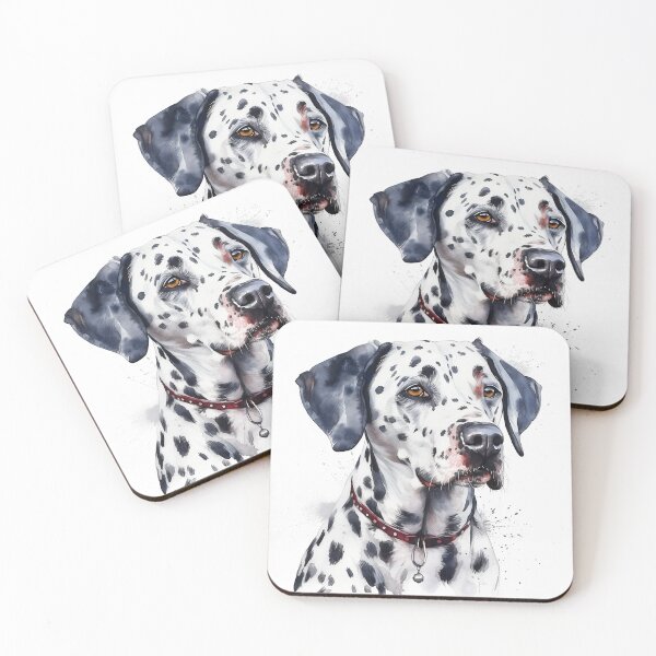 Item preview, Dalmatian Dog Watercolour Portrait, Dog Breed illustration designed and sold by Adios65.