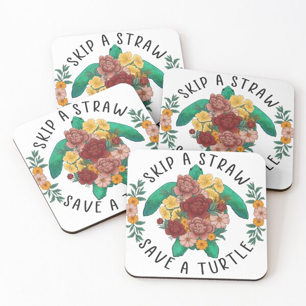 Item preview, Skip A Straw Save A Turtle designed and sold by DigitalChickHub.