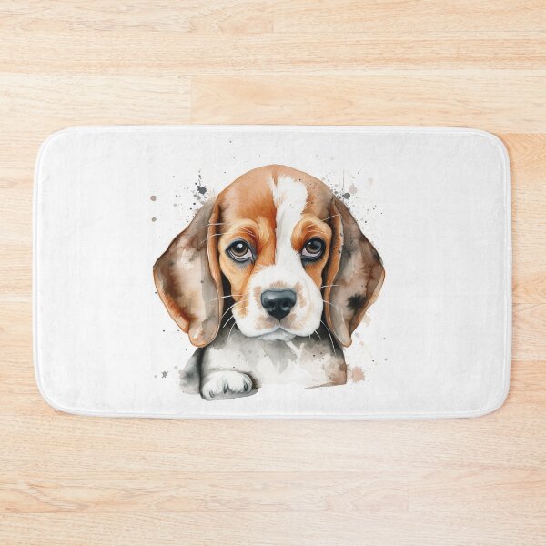 Item preview, Beagle Puppy Watercolor Portrait | Dog Breeds Illustrations designed and sold by Adios65.