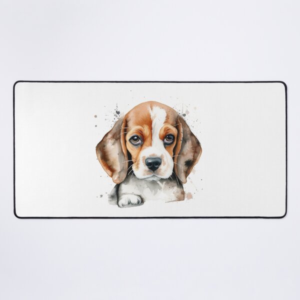 Item preview, Beagle Puppy Watercolor Portrait | Dog Breeds Illustrations designed and sold by Adios65.