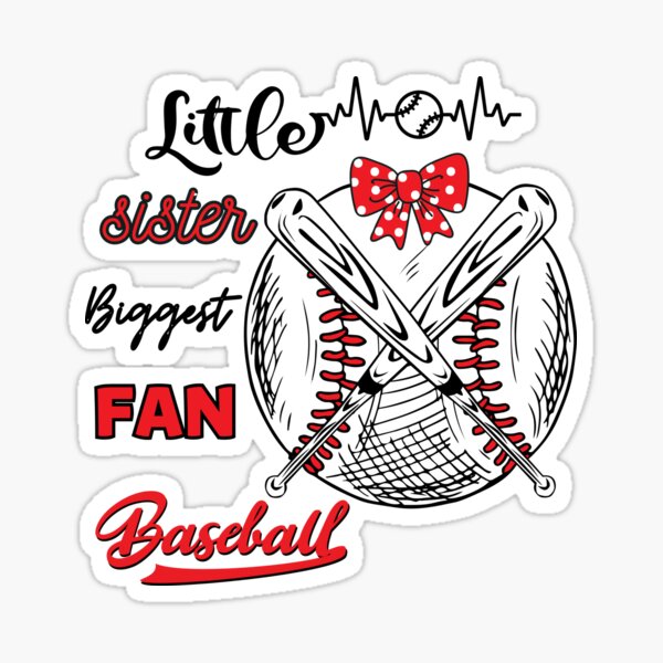Baseball Sister Svg, Girl Baseball Shirt Svg, Little Sister Biggest Fan  Svg, Funny Baseball Svg, Baseball Svg Files for Cricut, Png, Dxf