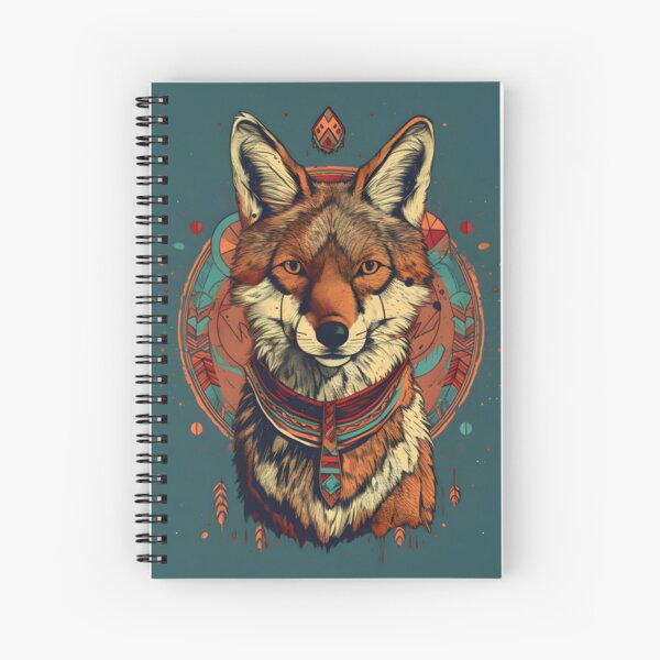 Coyote Portrait Spiral Notebook