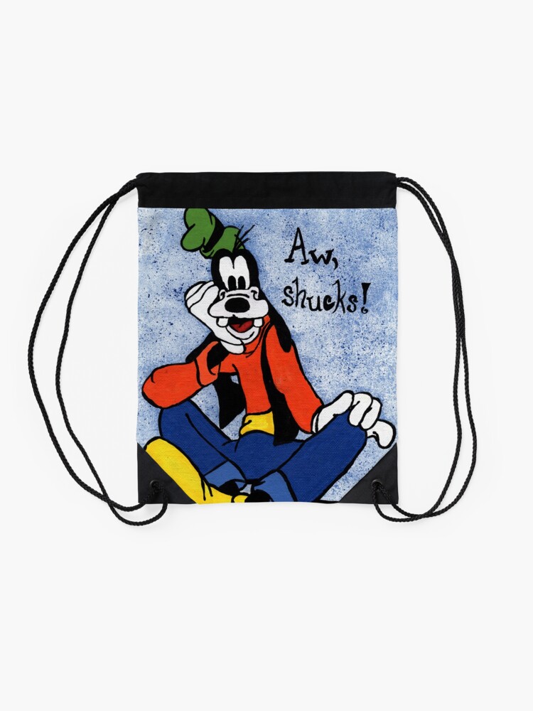 Alternate view of Goofy Painting Drawstring Bag