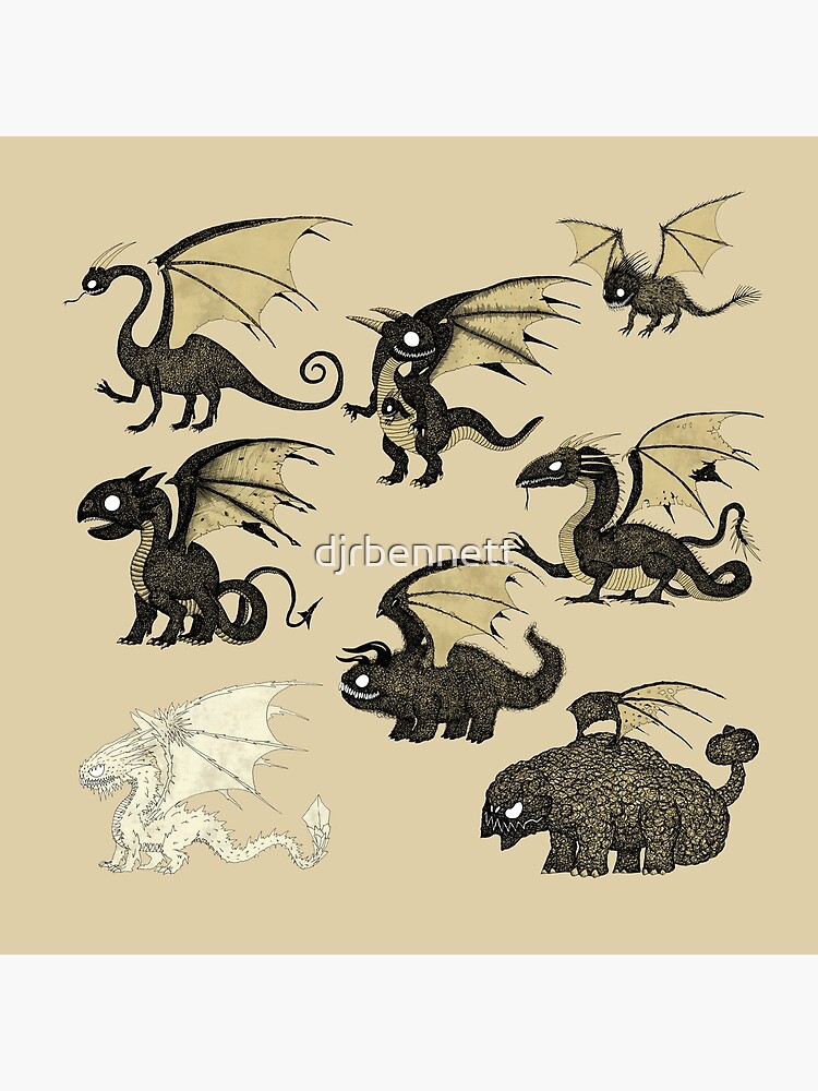 Assorted Dragons by djrbennett