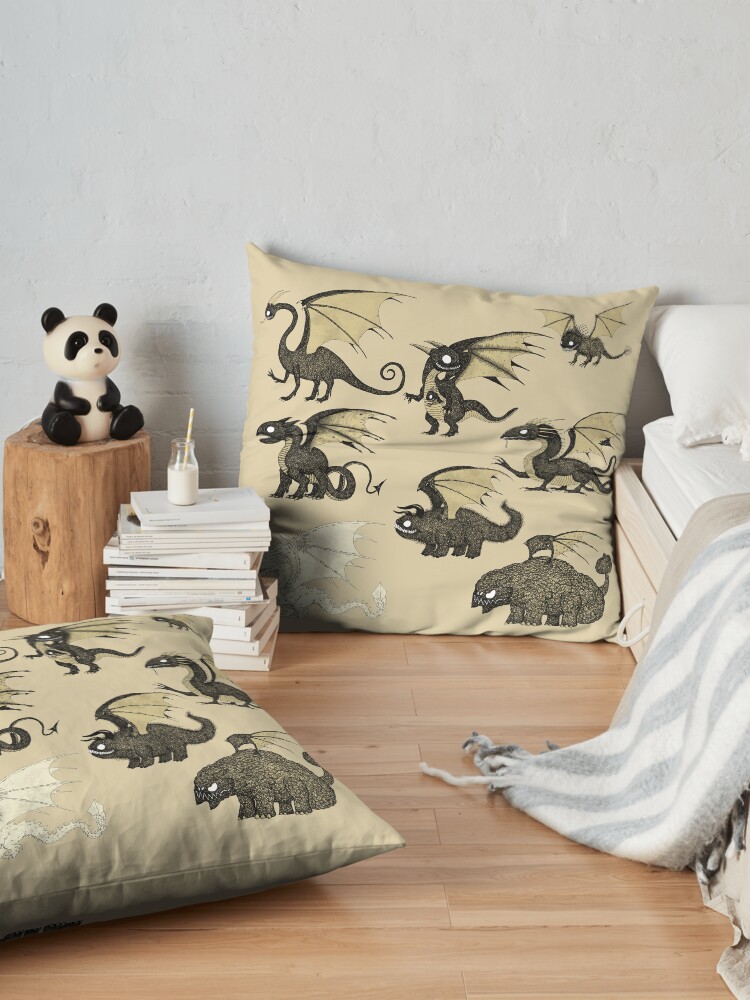 Alternate view of Assorted Dragons Floor Pillow
