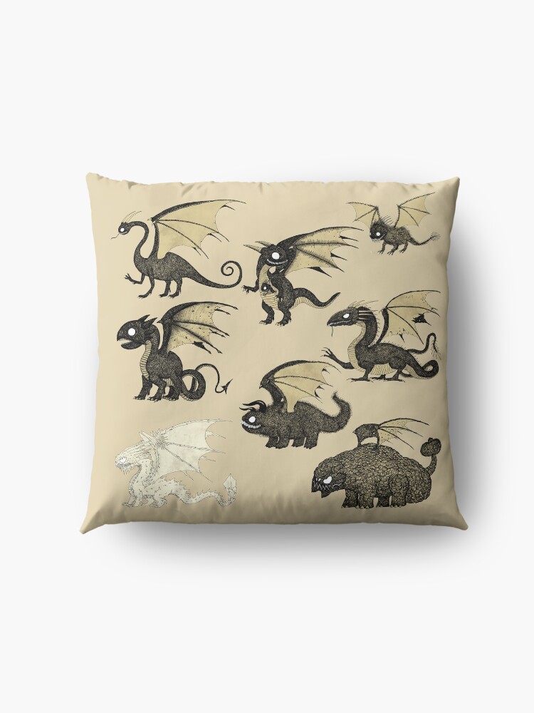 Alternate view of Assorted Dragons Floor Pillow