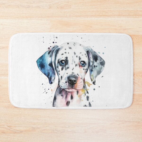 Item preview, Dalmatian Puppy Watercolor Portrait | Dog Breeds Illustrations designed and sold by Adios65.
