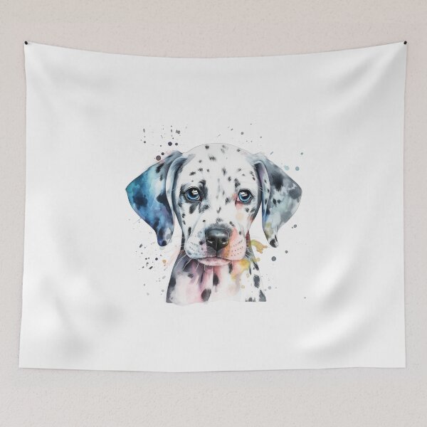 Item preview, Dalmatian Puppy Watercolor Portrait | Dog Breeds Illustrations designed and sold by Adios65.