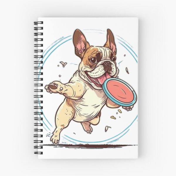 Item preview, Frenchie catching a Frisbee French Bulldog  designed and sold by PetsEnough.