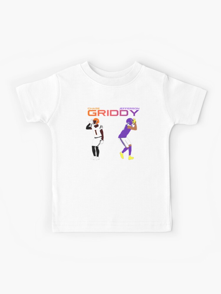 The Griddy Duo Justin Jefferson and Jamarr Chase Kids T-Shirt for