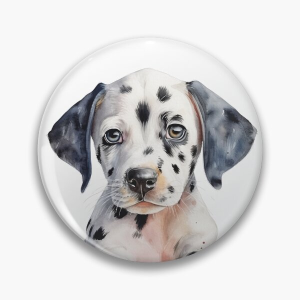 Item preview, Dalmatian Puppy Watercolor Portrait | Dog Breeds Illustrations designed and sold by Adios65.