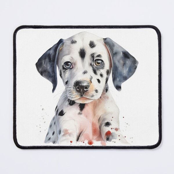Item preview, Dalmatian Puppy Watercolor Portrait | Dog Breeds Illustrations designed and sold by Adios65.
