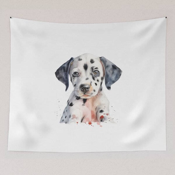 Item preview, Dalmatian Puppy Watercolor Portrait | Dog Breeds Illustrations designed and sold by Adios65.