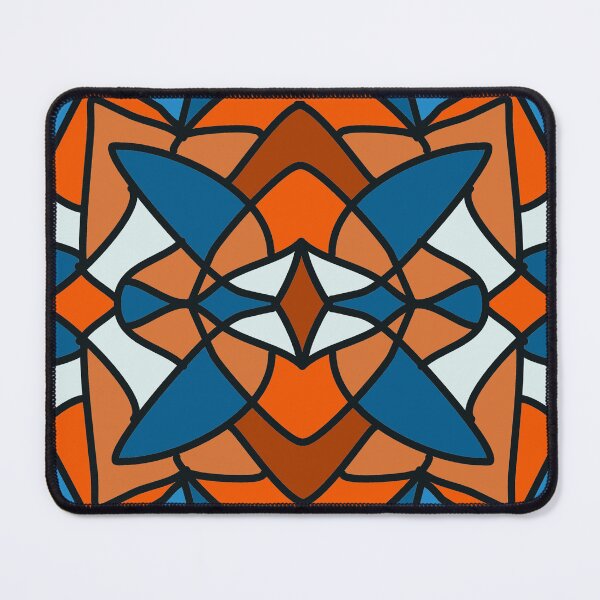 Item preview, Blue and Orange Stained Glass designed and sold by Vanessa Hogle.