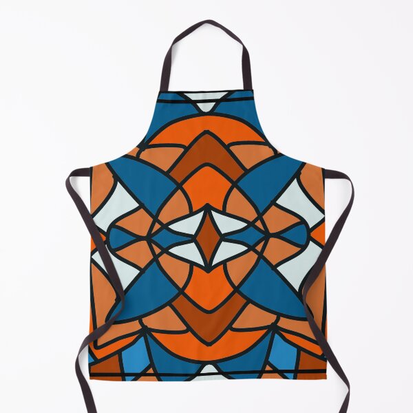 Item preview, Blue and Orange Stained Glass designed and sold by Vanessa Hogle.