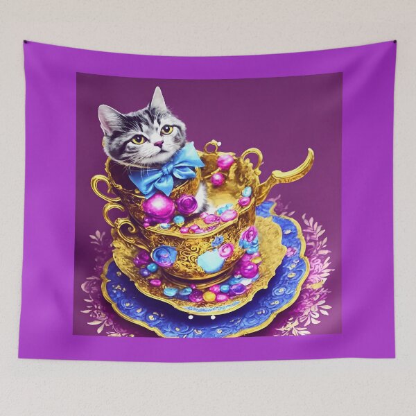 Item preview, Fancy Cats Rule: Stylish Artwork for Cat Lovers designed and sold by beben76.
