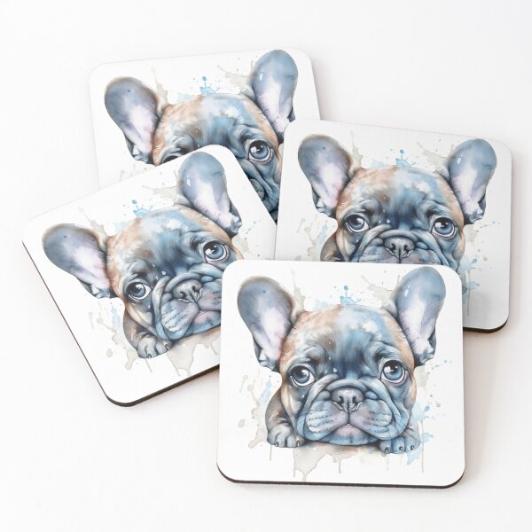 Item preview, French Bulldog Puppy Watercolour Portrait | Dog Breeds Illustration designed and sold by Adios65.