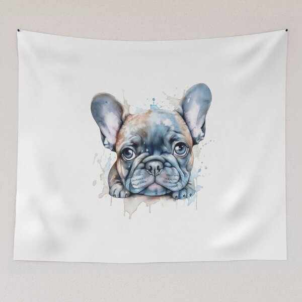 Item preview, French Bulldog Puppy Watercolour Portrait | Dog Breeds Illustration designed and sold by Adios65.