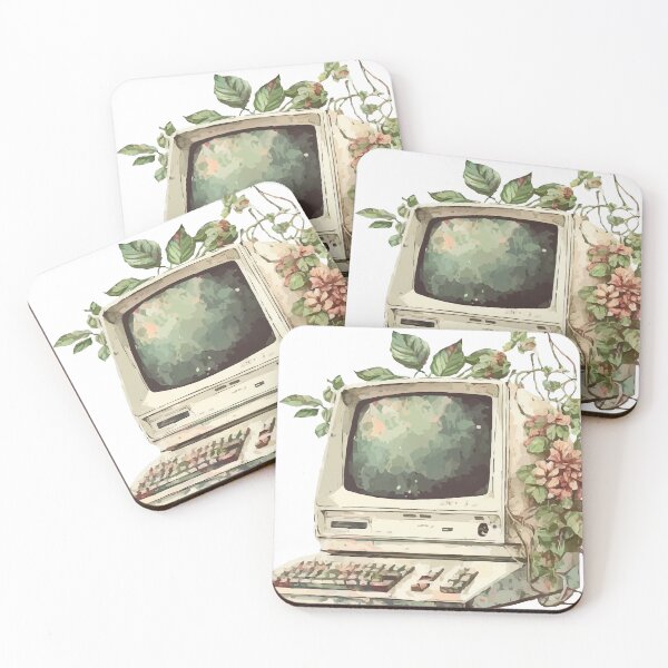 Item preview, An 80s Desktop Computer in Watercolor - Old School Cool designed and sold by GVRDesign.