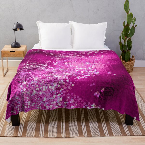 Item preview, Magenta Faux Sequin Foil Metallic Abstract Pattern designed and sold by WOW TeesAndThings.