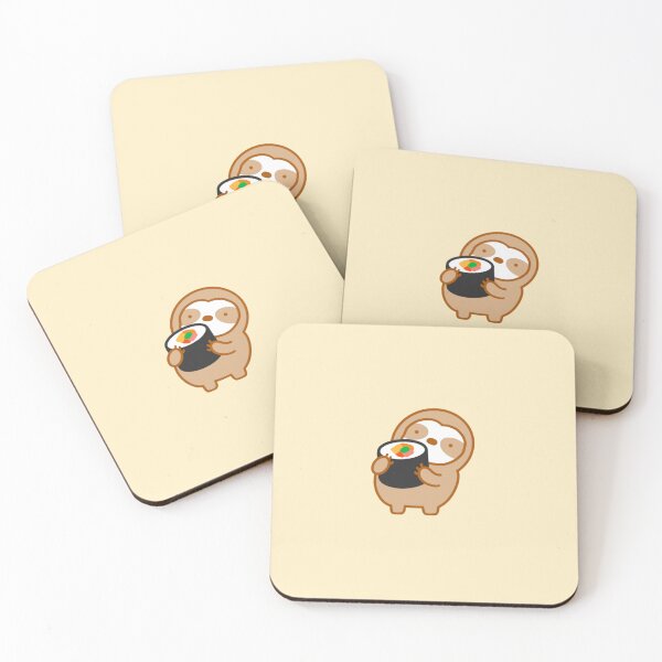 Item preview, Cute Korean Kimchi Kimbap Sloth designed and sold by theslothinme.