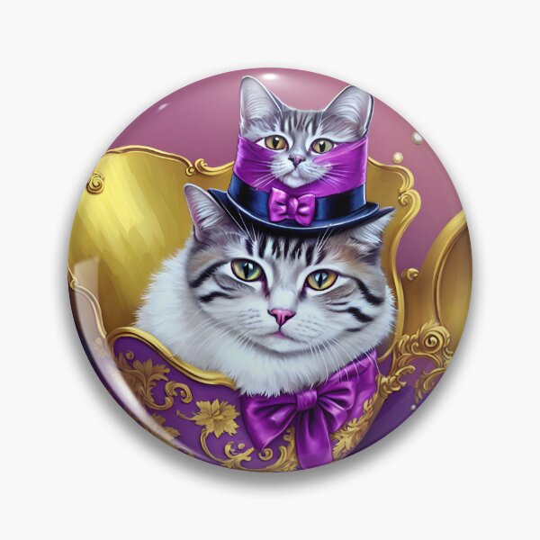 Item preview, Elegant and Regal: Fancy Cat Art for Your Home designed and sold by beben76.