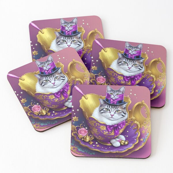 Item preview, Elegant and Regal: Fancy Cat Art for Your Home designed and sold by beben76.