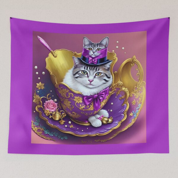 Item preview, Elegant and Regal: Fancy Cat Art for Your Home designed and sold by beben76.