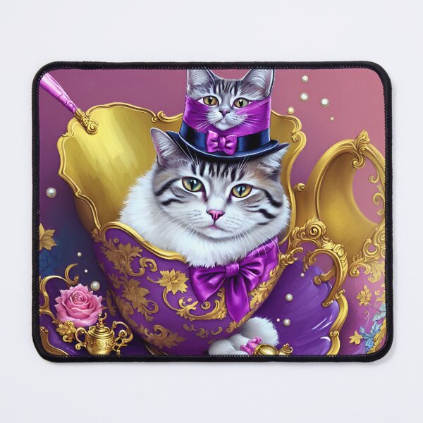 Item preview, Elegant and Regal: Fancy Cat Art for Your Home designed and sold by beben76.