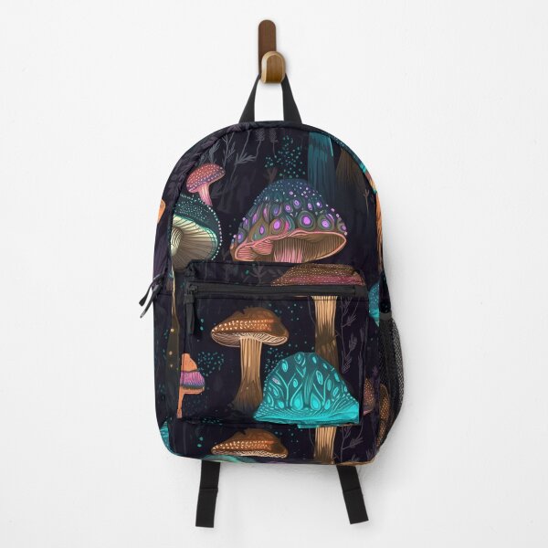 Item preview, Glowing Mushrooms in a Dark Forest Repeating Print designed and sold by Georgina Gibson.