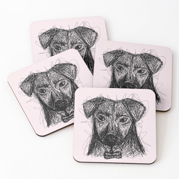 Item preview, dog portrait sketch designed and sold by daisyink.