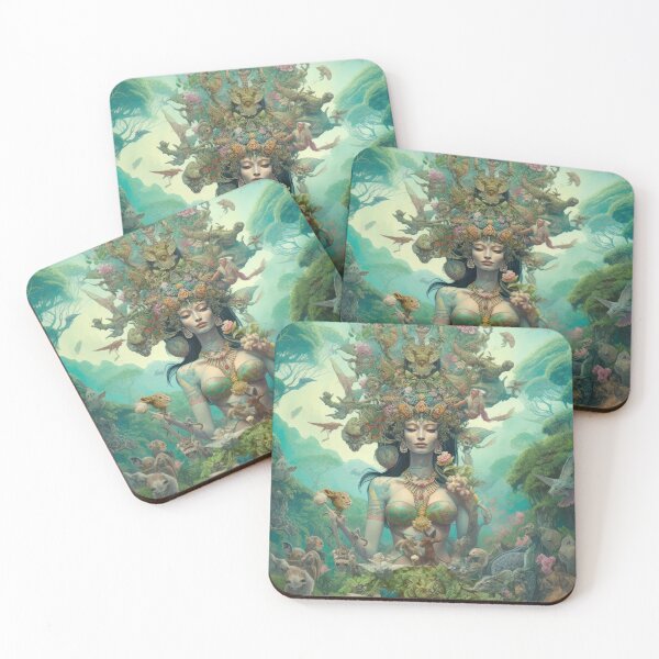 Artikelvorschau, Goddess Tara: Stunning Fantasy Art Painting for Spiritual Souls entworfen und verkauft von All Souls Dream.