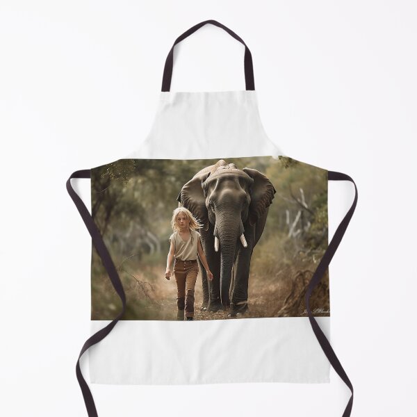 Item preview, An AI image of young girl and a elephant ....... "I have no fear" designed and sold by John L Wheeler.
