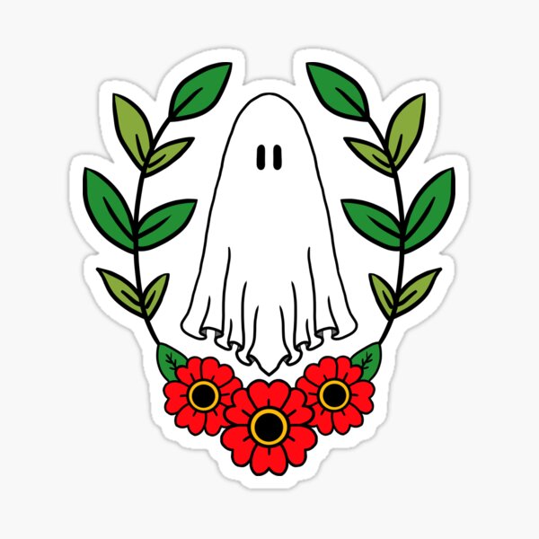 Artikel-Vorschau von Geist mit Blumen und Blättern, designt und verkauft von ghosttotherapy.