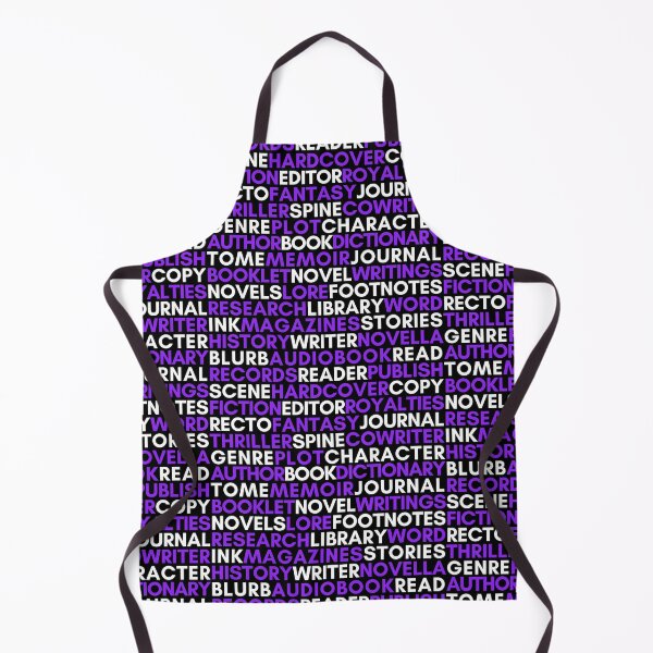 Item preview, Books Author Reader Related Words White and Purple Pattern designed and sold by Suzanne Uchytil.