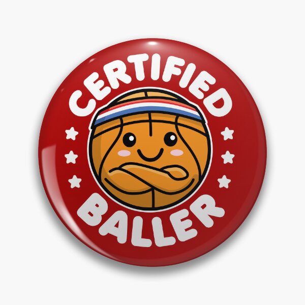 Item preview, Certified Baller Cute Kawaii Basketball Design designed and sold by DetourShirts.