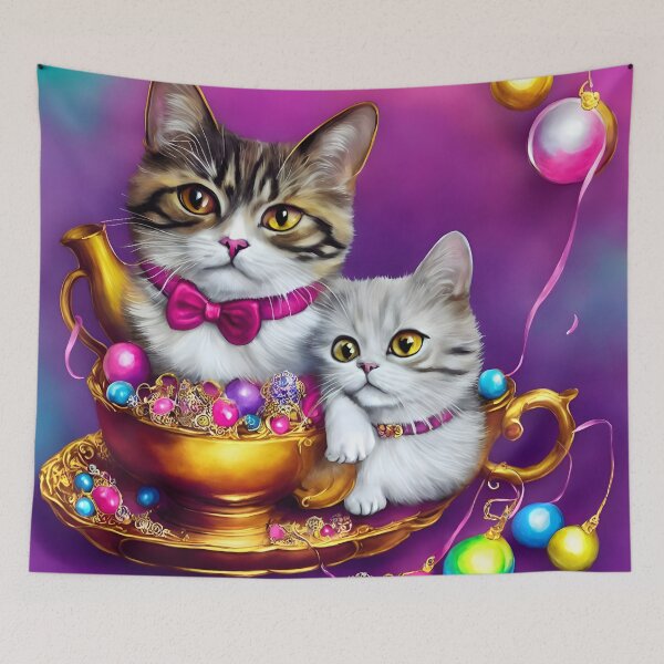 Item preview, The Purrfect Addition: Fancy Cat Art for Your Home designed and sold by beben76.
