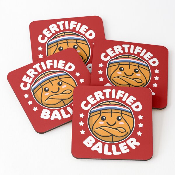 Item preview, Certified Baller Cute Kawaii Basketball Design designed and sold by DetourShirts.