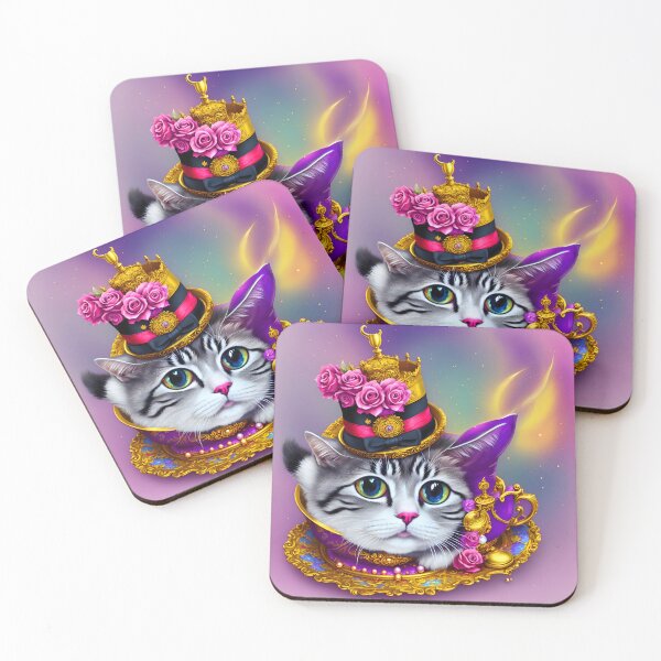 Item preview, Charming and Playful: Fancy Cat Artwork for All Ages designed and sold by beben76.