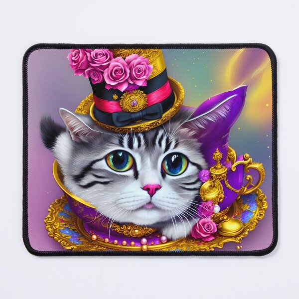 Item preview, Charming and Playful: Fancy Cat Artwork for All Ages designed and sold by beben76.